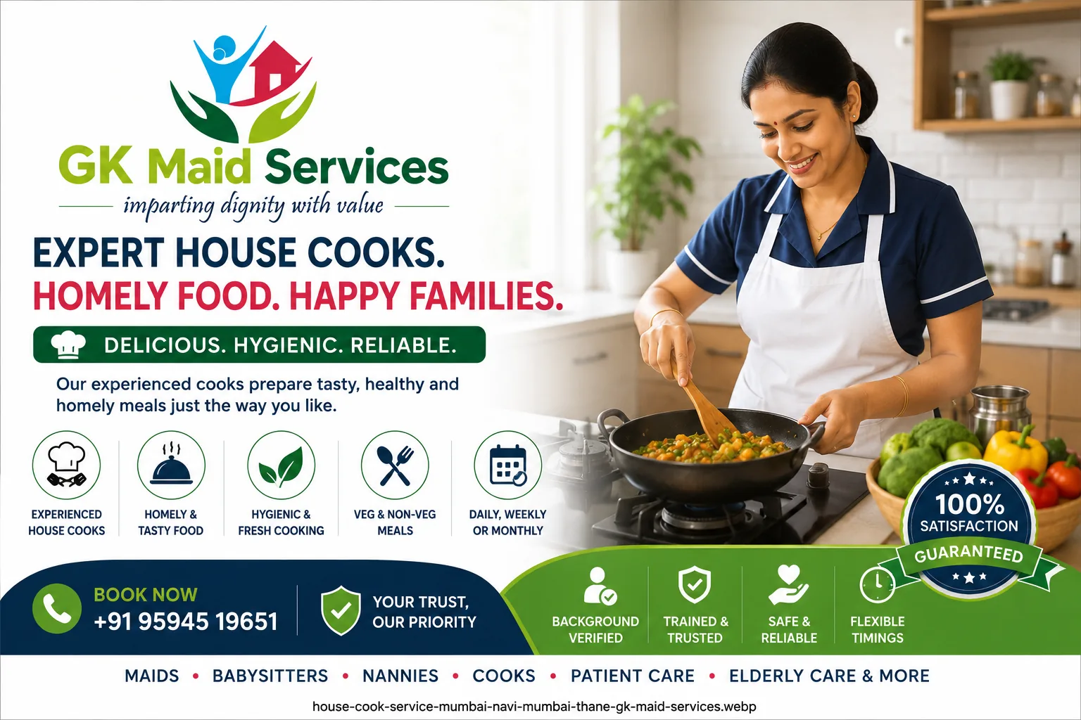 Best Cook Agency to Hire Cook Services On GKMaidServices.com