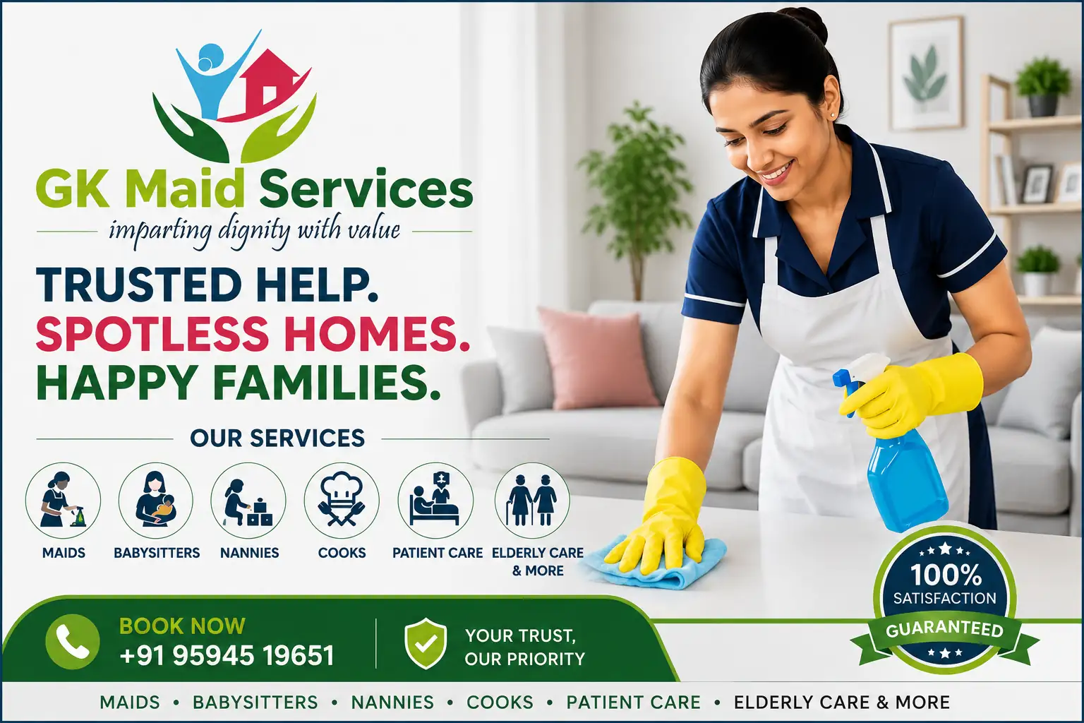 Best Maid Agency to Hire Maid Services On GKMaidServices.com
