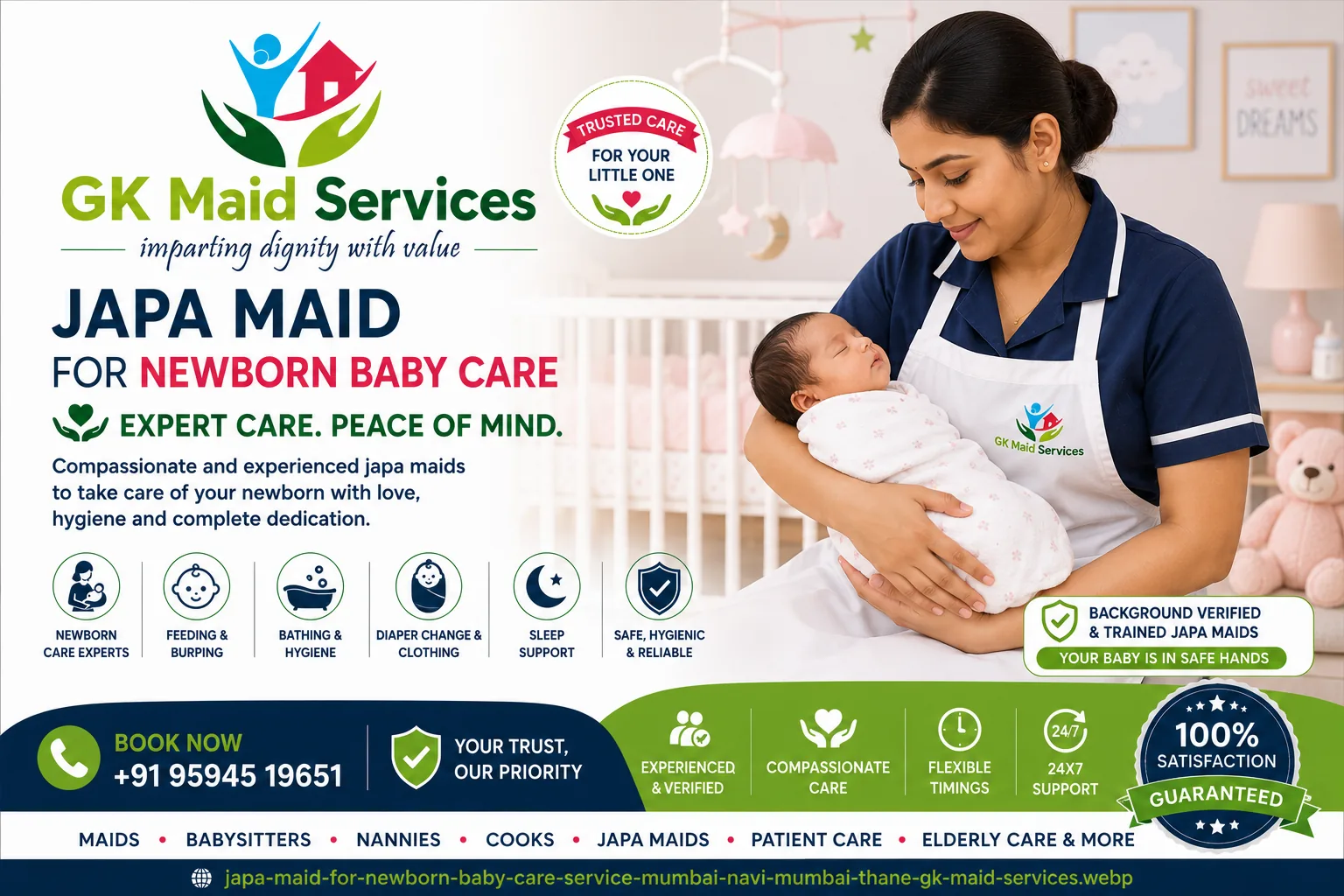 Best japa maid Agency to hire japa maid Services On GKMaidServices.com