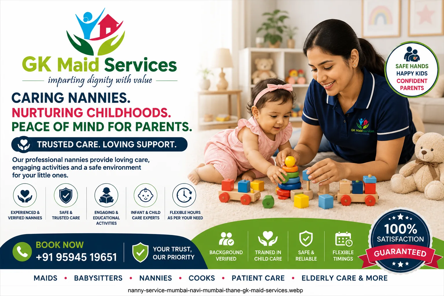 Best Nanny Agency to Hire Nanny Services On GKMaidServices.com